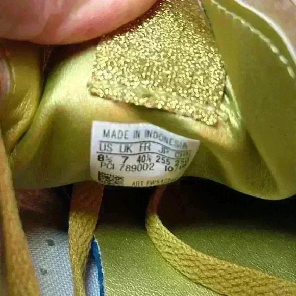 ADIDAS Continental 80 Shoe Metallic With Retro Fitness Style Womens Size 8.5 - Picture 7 of 12